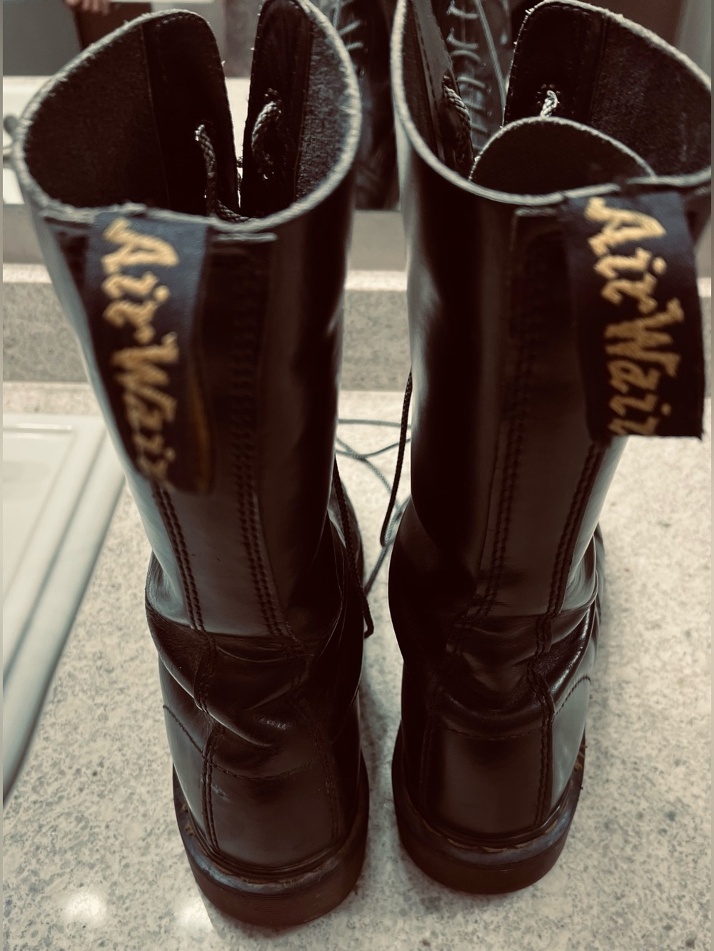 Dr. Martens 🔥EXCEPTING OFFERS🔥 Black Leather 1914 Boots MADE IN ENGLAND MIE US-9 - Picture 4 of 8